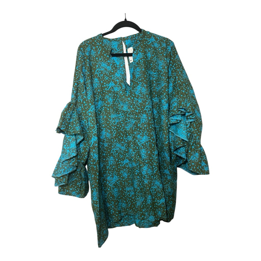 The Kemist Green and Blue Dress